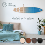 Load image into Gallery viewer, Oak &amp; Leather Surfboard Wall Mount
