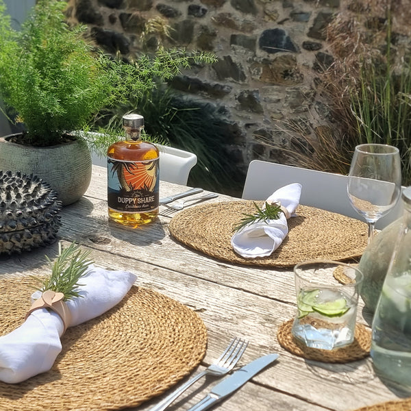 Woven Seagrass Placemats and Coasters Set