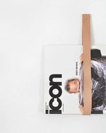 Load image into Gallery viewer, Leather magazine rack | book holder.
