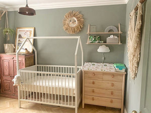 Nursery Shelf Straps Natural Leather | Baby's Room Floating Shelf Straps