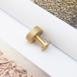 Solid Brass knurled Luxury Furniture Handle / Draw pull / Cupboard Handle
