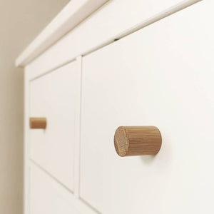 Leather Furniture Handle Draw pull | Oak & Leather Handle