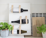 Load image into Gallery viewer, Leather Strap Wine Rack. One bottle set.
