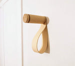 Load image into Gallery viewer, Oak and Leather Wall Hook / Coat Hook / Hook / Wooden Hook / Wall Peg
