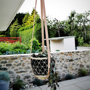 Leather Plant Hanger Boho Style