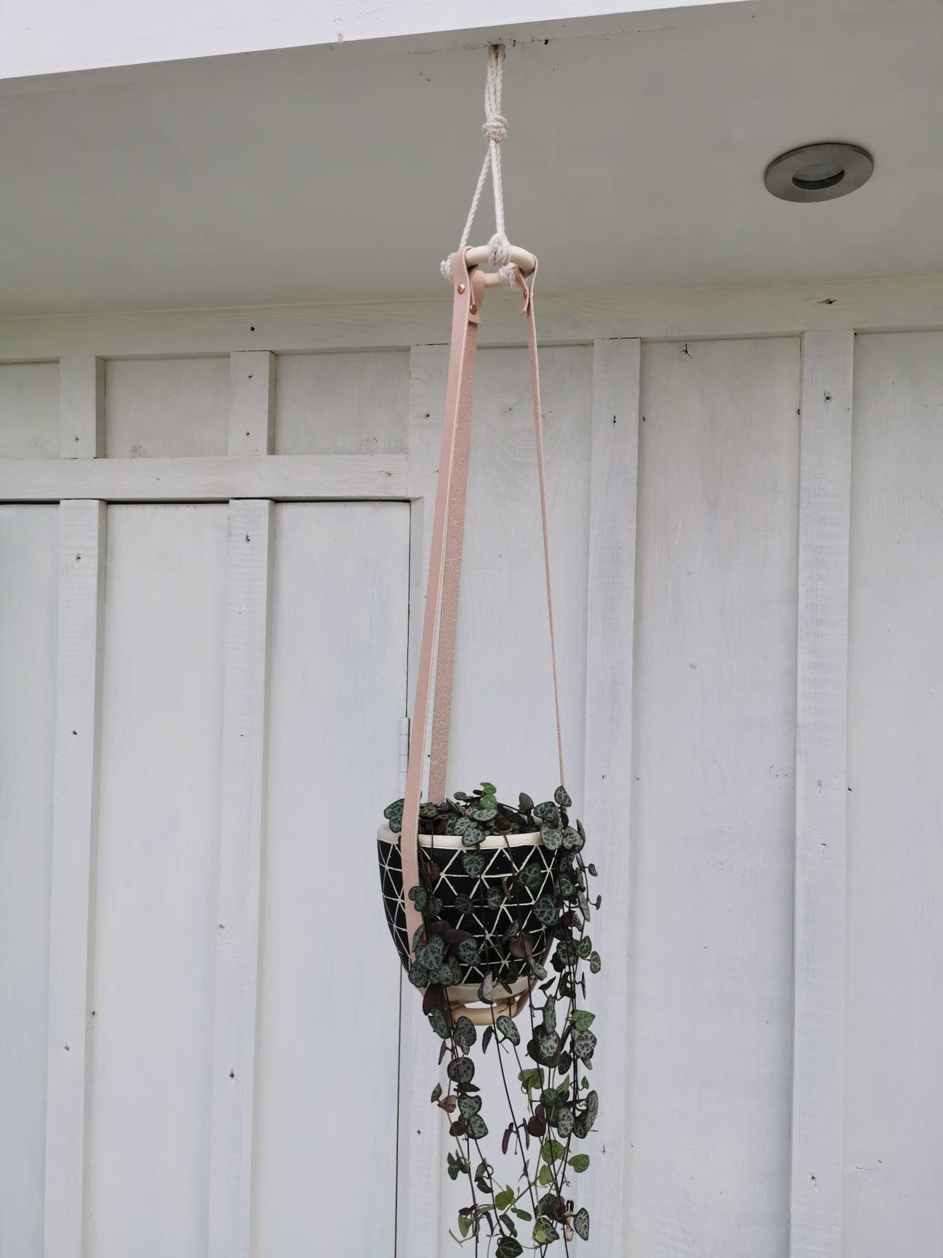 Leather Plant Hanger Boho Style