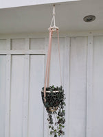 Load image into Gallery viewer, Leather Plant Hanger Boho Style

