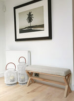 Load image into Gallery viewer, Stool / Seat / Ottoman / Bench seat / Oak
