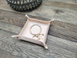 Load image into Gallery viewer, Leather Valet Tray / Jewelry Holder / Bedside Tray / Change Holder / Key Tray
