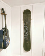 Load image into Gallery viewer, Floating Snowboard Holder Wall Mount / minimalist simple guitar rack
