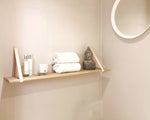Load image into Gallery viewer, Shelf Straps Natural Leather | Floating Shelf with Leather Straps
