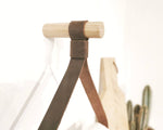 Load image into Gallery viewer, Paper Towel Holder Oak &amp; Leather / Kitchen Roll holder
