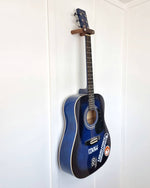 Load image into Gallery viewer, Walnut &amp; Leather Guitar Holder Wall Mount.
